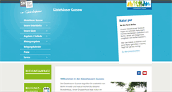 Desktop Screenshot of gaestehaeuser-gussow.de